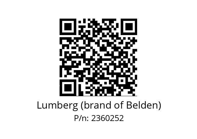   Lumberg (brand of Belden) 2360252