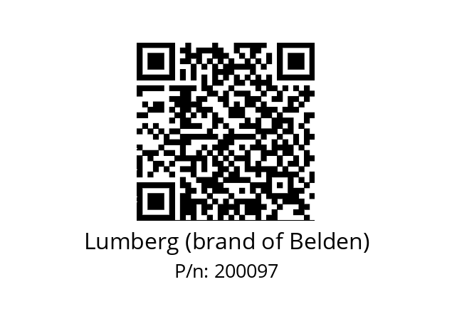   Lumberg (brand of Belden) 200097