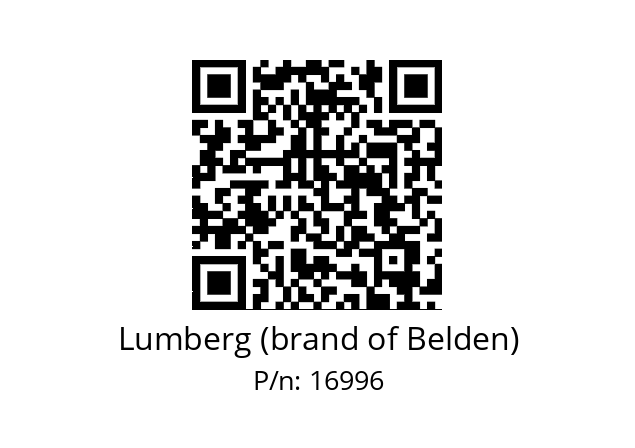   Lumberg (brand of Belden) 16996