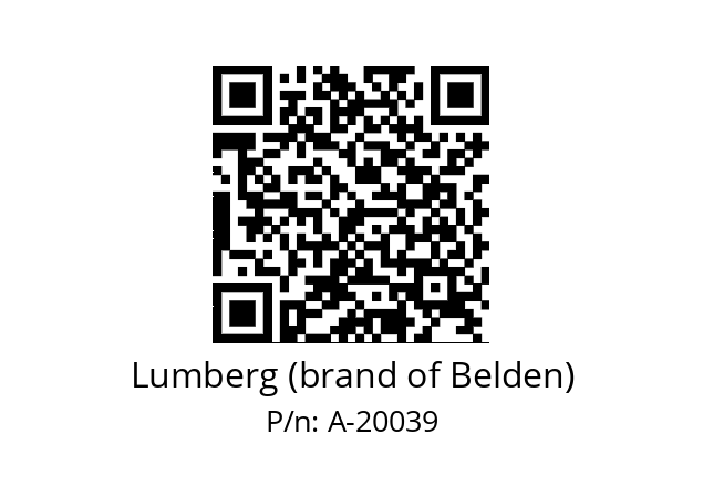   Lumberg (brand of Belden) A-20039