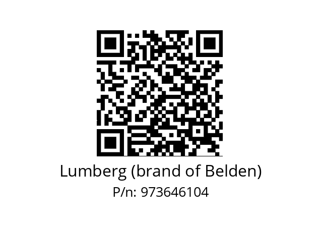   Lumberg (brand of Belden) 973646104