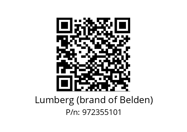   Lumberg (brand of Belden) 972355101