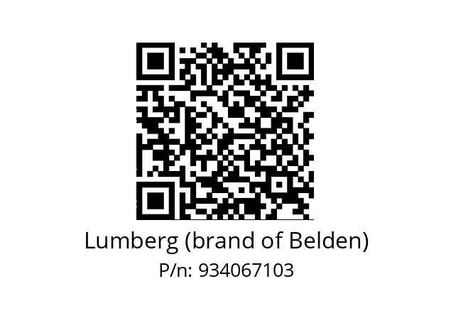   Lumberg (brand of Belden) 934067103