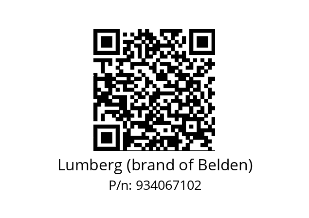   Lumberg (brand of Belden) 934067102