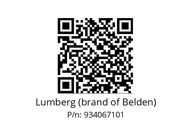   Lumberg (brand of Belden) 934067101