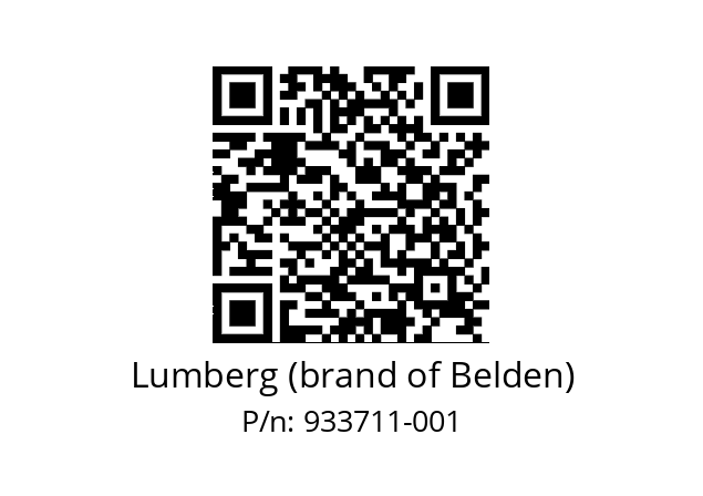   Lumberg (brand of Belden) 933711-001