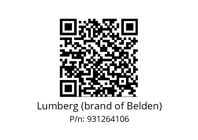   Lumberg (brand of Belden) 931264106