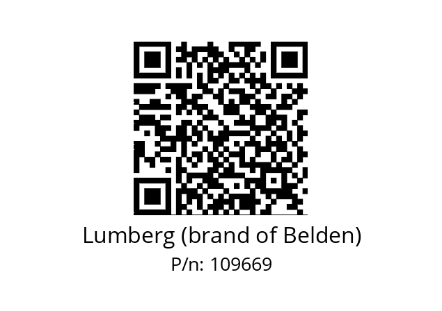   Lumberg (brand of Belden) 109669