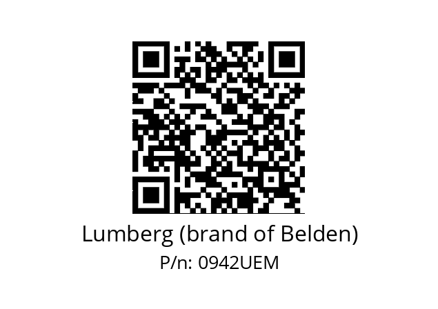   Lumberg (brand of Belden) 0942UEM