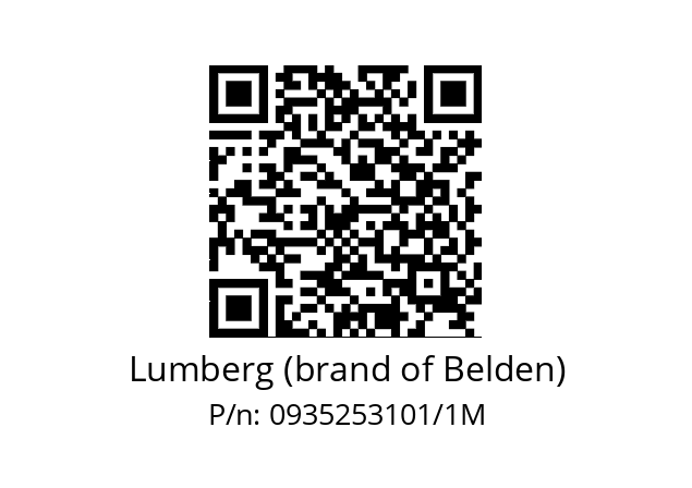   Lumberg (brand of Belden) 0935253101/1M