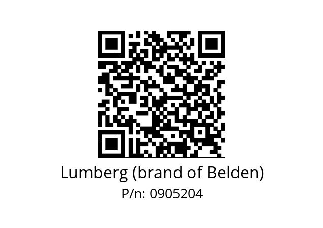   Lumberg (brand of Belden) 0905204