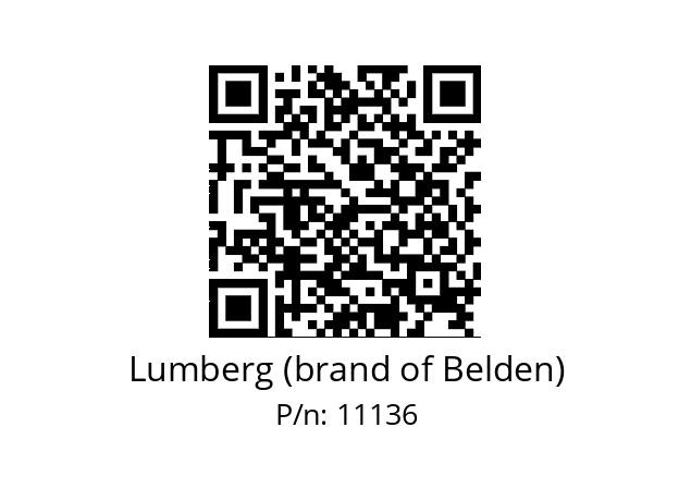   Lumberg (brand of Belden) 11136