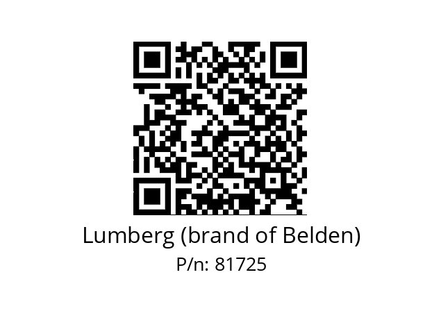   Lumberg (brand of Belden) 81725