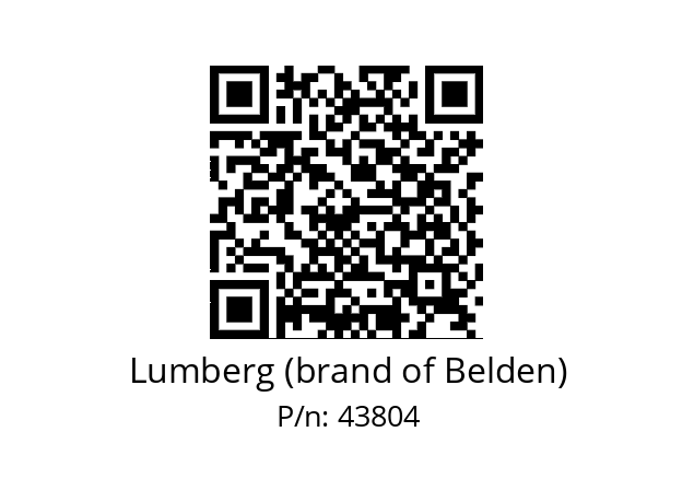   Lumberg (brand of Belden) 43804