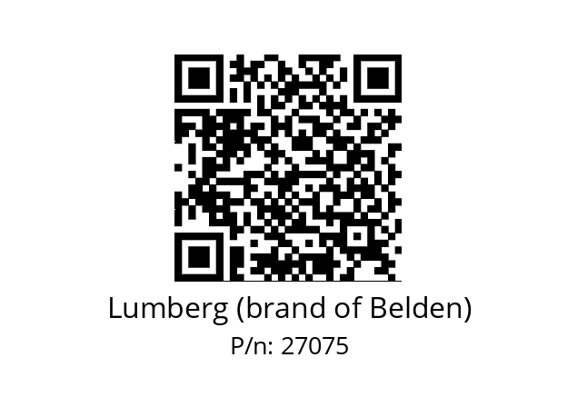   Lumberg (brand of Belden) 27075