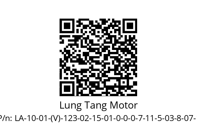   Lung Tang Motor LA-10-01-(V)-123-02-15-01-0-0-0-7-11-5-03-8-07-1