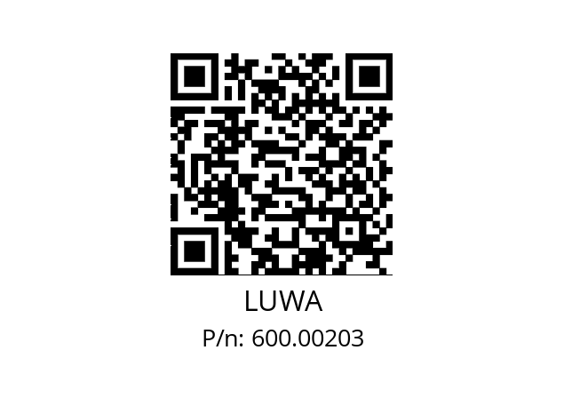   LUWA 600.00203