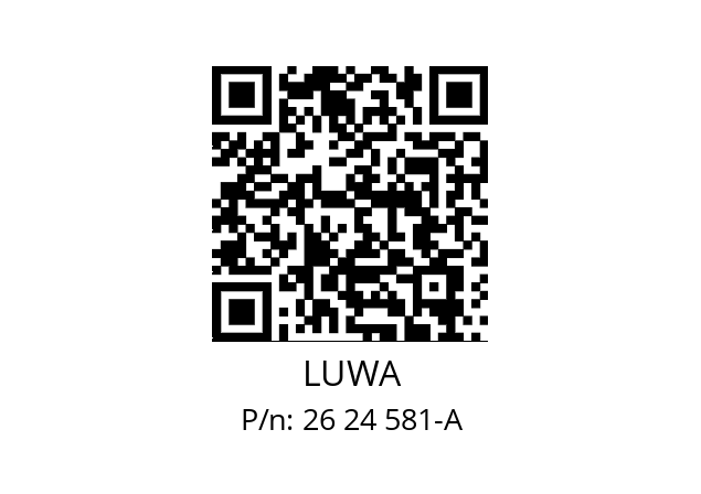   LUWA 26 24 581-A