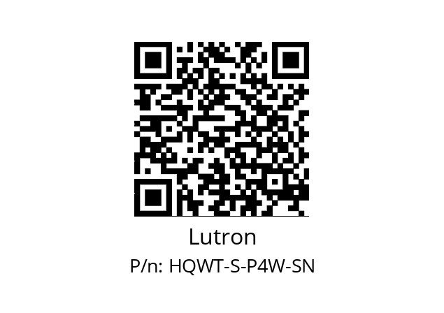   Lutron HQWT-S-P4W-SN