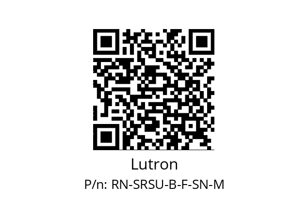   Lutron RN-SRSU-B-F-SN-M