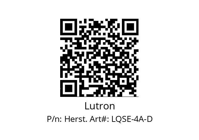   Lutron Herst. Art#: LQSE-4A-D