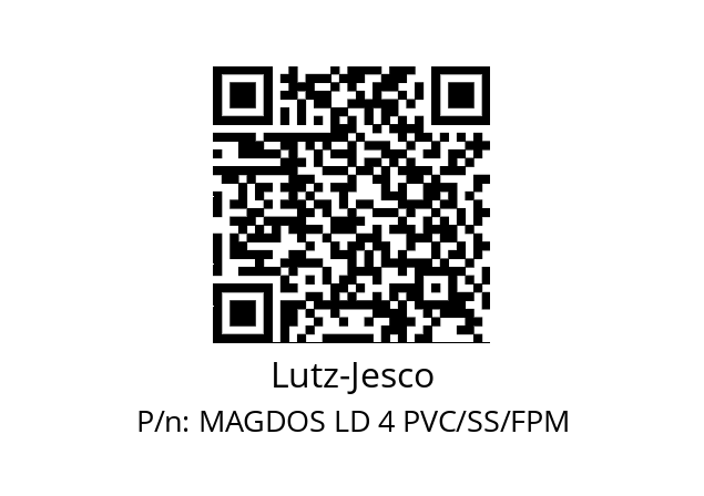   Lutz-Jesco MAGDOS LD 4 PVC/SS/FPM