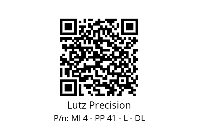   Lutz Precision MI 4 - PP 41 - L - DL