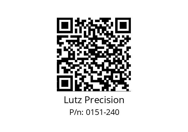   Lutz Precision 0151-240