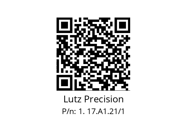   Lutz Precision 1. 17.A1.21/1