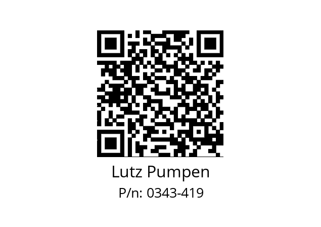   Lutz Pumpen 0343-419