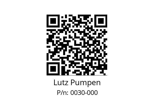   Lutz Pumpen 0030-000