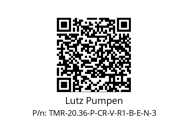   Lutz Pumpen TMR-20.36-P-CR-V-R1-B-E-N-3