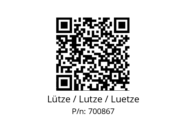   Lütze / Lutze / Luetze 700867