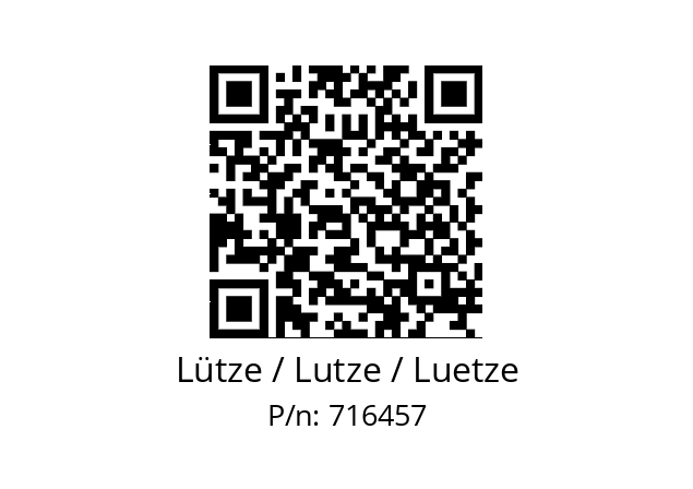   Lütze / Lutze / Luetze 716457