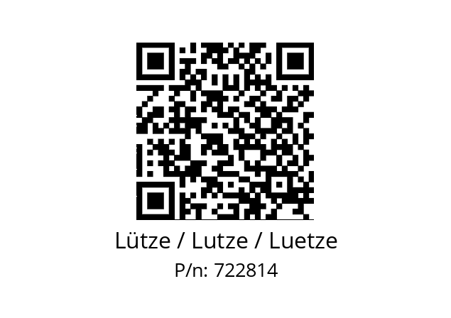   Lütze / Lutze / Luetze 722814