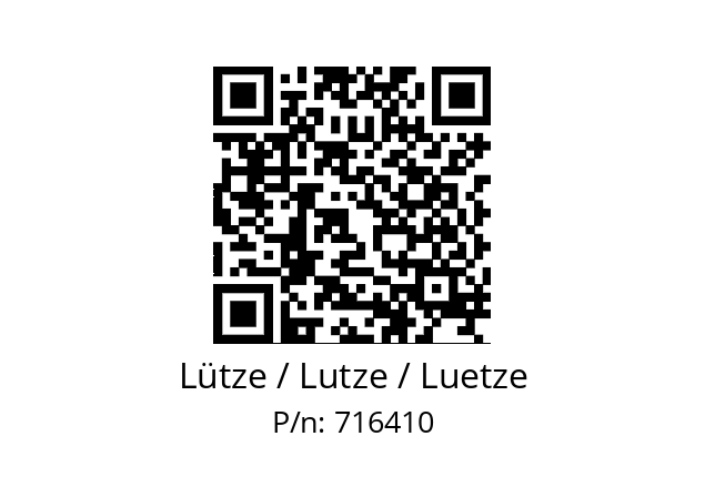   Lütze / Lutze / Luetze 716410