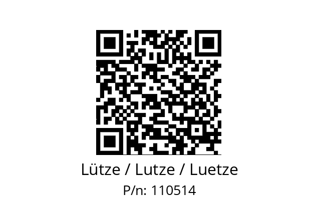   Lütze / Lutze / Luetze 110514