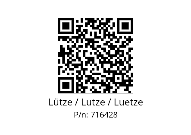   Lütze / Lutze / Luetze 716428