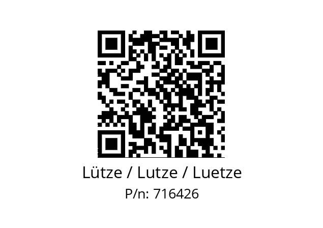   Lütze / Lutze / Luetze 716426