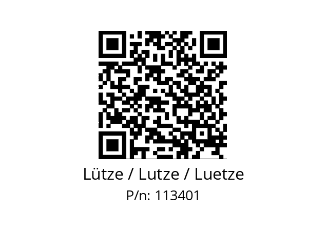   Lütze / Lutze / Luetze 113401