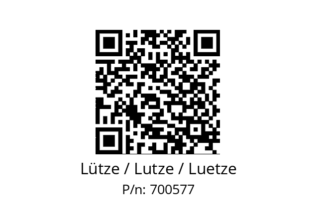   Lütze / Lutze / Luetze 700577