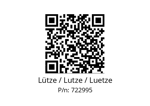   Lütze / Lutze / Luetze 722995