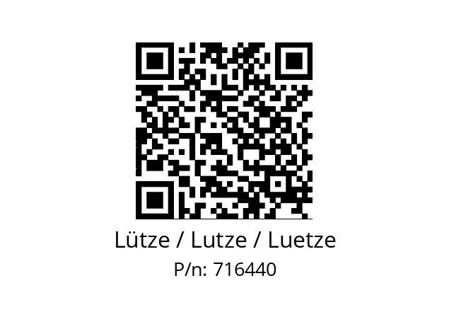   Lütze / Lutze / Luetze 716440