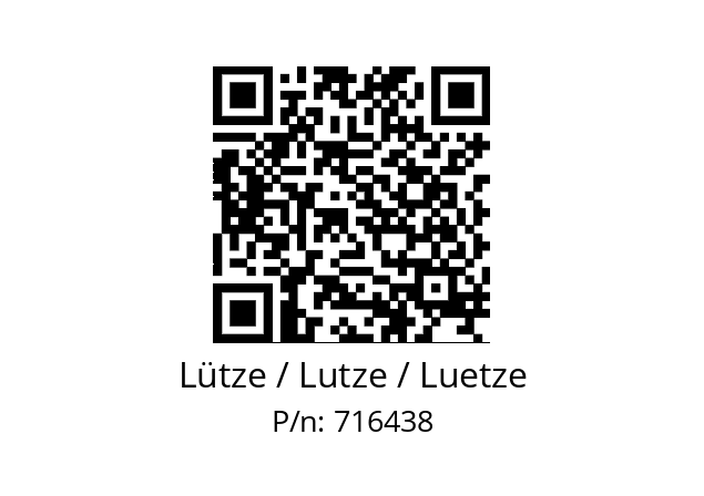   Lütze / Lutze / Luetze 716438