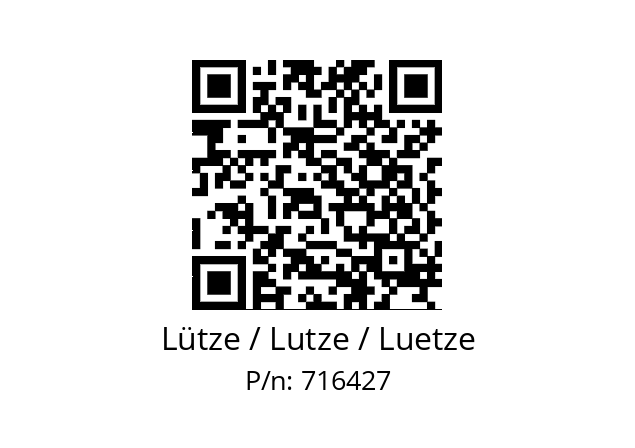   Lütze / Lutze / Luetze 716427