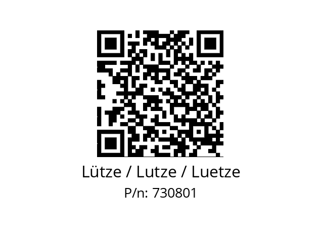   Lütze / Lutze / Luetze 730801