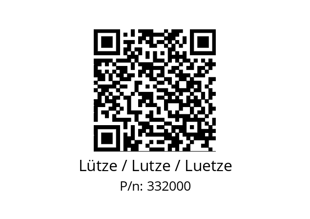   Lütze / Lutze / Luetze 332000