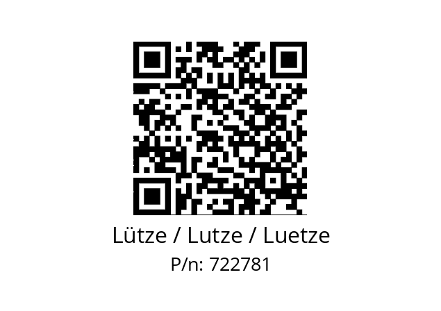   Lütze / Lutze / Luetze 722781