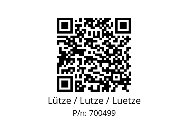   Lütze / Lutze / Luetze 700499