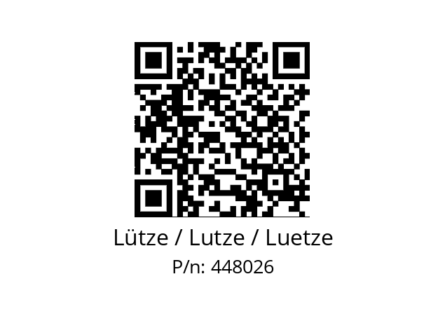   Lütze / Lutze / Luetze 448026